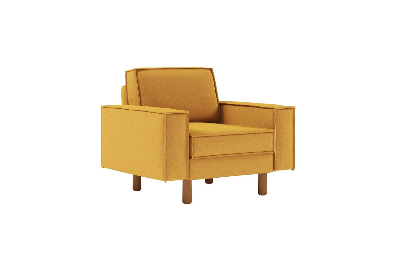 Fotoliu, Atelier del Sofa, 918CMF1184, Otel, Muștar / Nucă - imagine 6